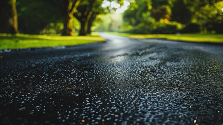 asphalt paving road
